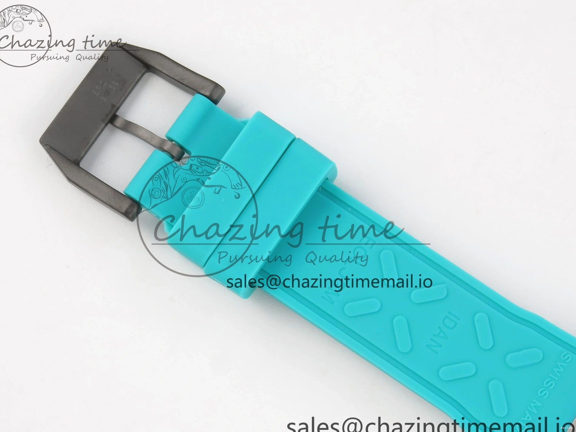 MIROTIME 0102 Pilot Mark XX BLSF 1:1 Best Edition Black Blue Dial on Blue Rubber Strap MIYOTA Sleek 6989